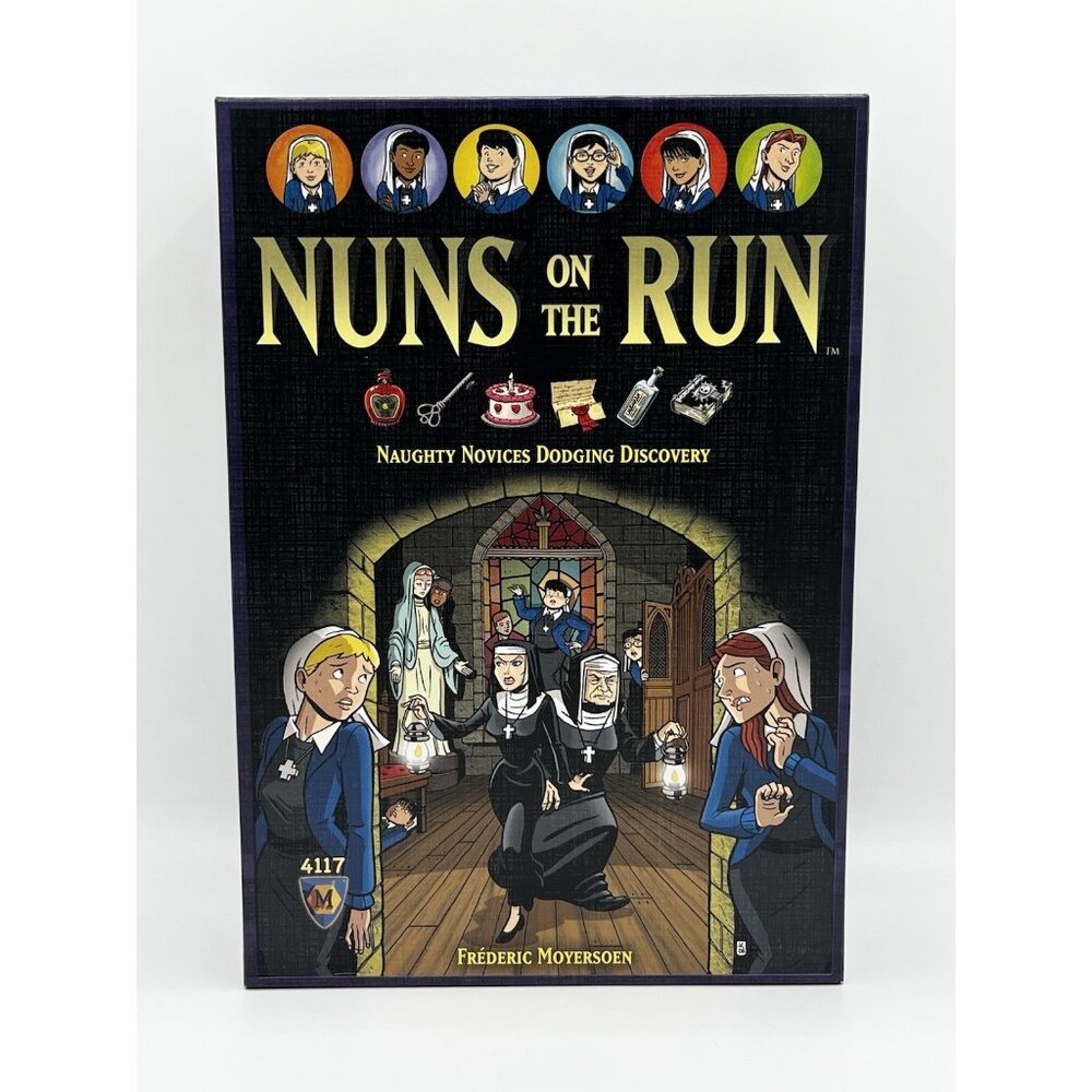 Nuns‎ on the Run Board Game 4117 by Mayfair 100% complete 2010 EUC 2-8 players